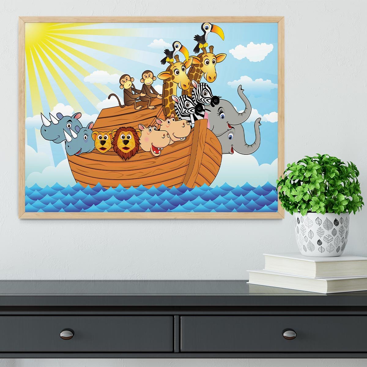 Noah Ark Framed Print - Canvas Art Rocks - 4