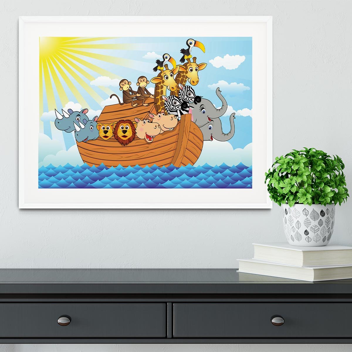 Noah Ark Framed Print - Canvas Art Rocks - 5