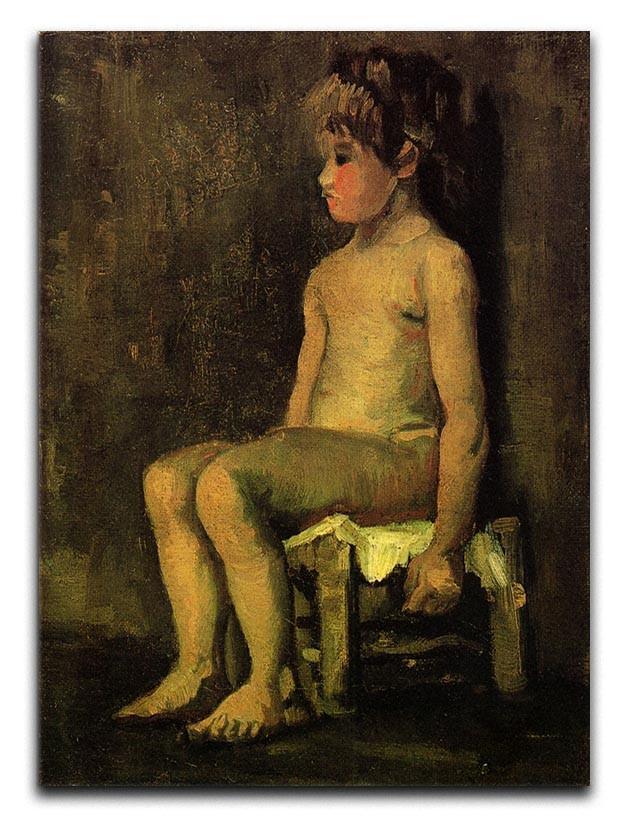 Nude Study of a Little Girl Seated by Van Gogh Canvas Print & Poster  - Canvas Art Rocks - 1