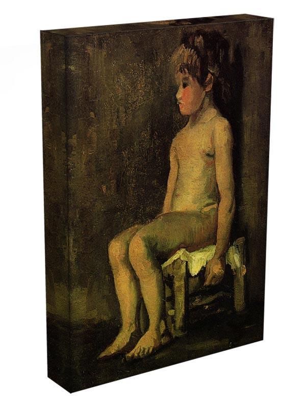 Nude Study of a Little Girl Seated by Van Gogh Canvas Print & Poster - Canvas Art Rocks - 3