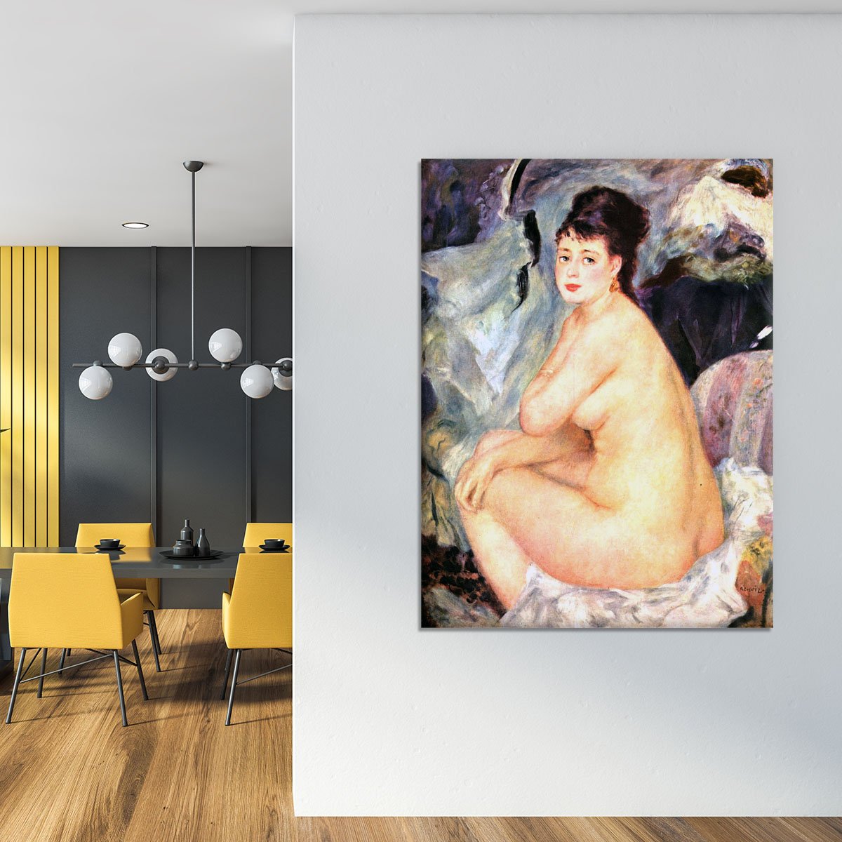 Nude female Anna by Renoir Canvas Print or Poster