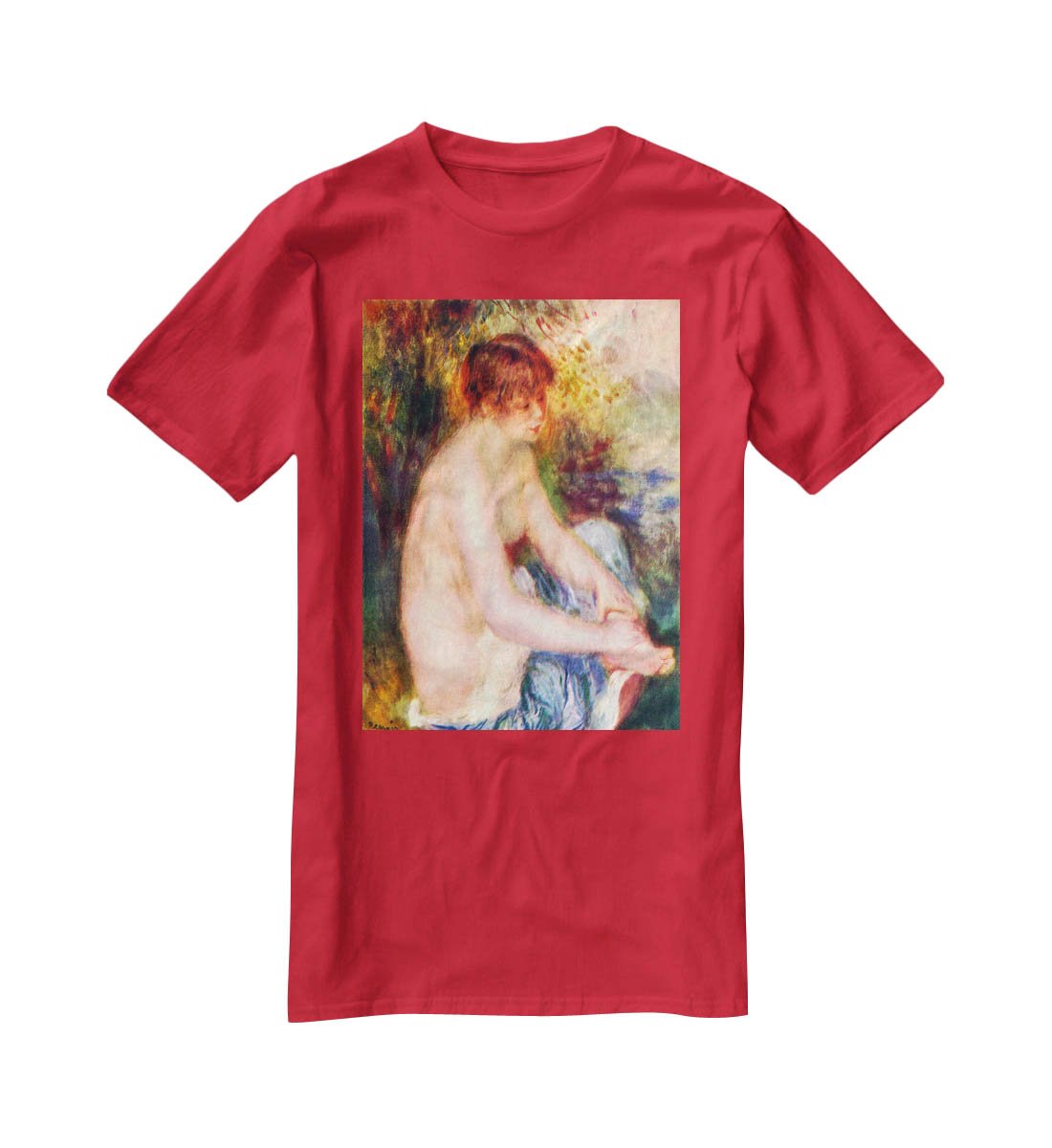 Nude in blue by Renoir T-Shirt - Canvas Art Rocks - 4