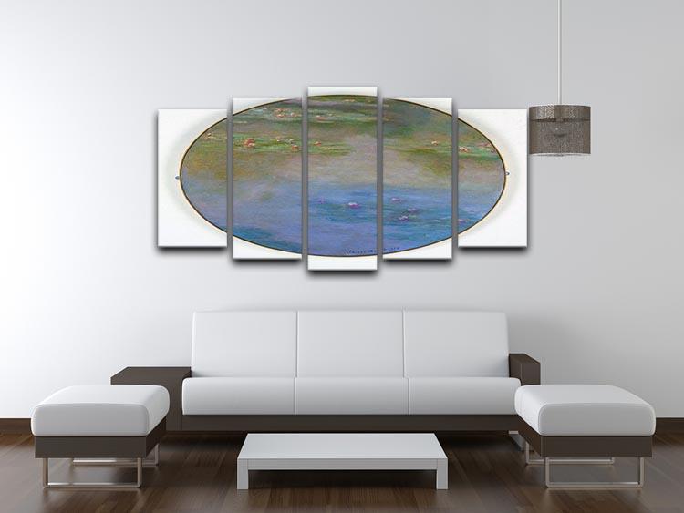 Nympheas By Manet 5 Split Panel Canvas - Canvas Art Rocks - 3
