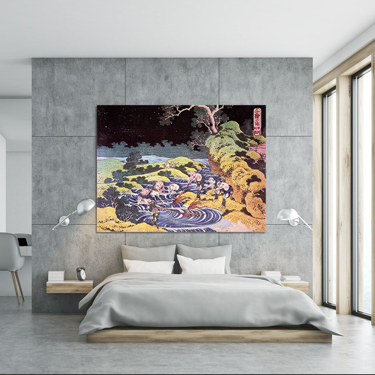Ocean landscape by Hokusai Canvas Print or Poster