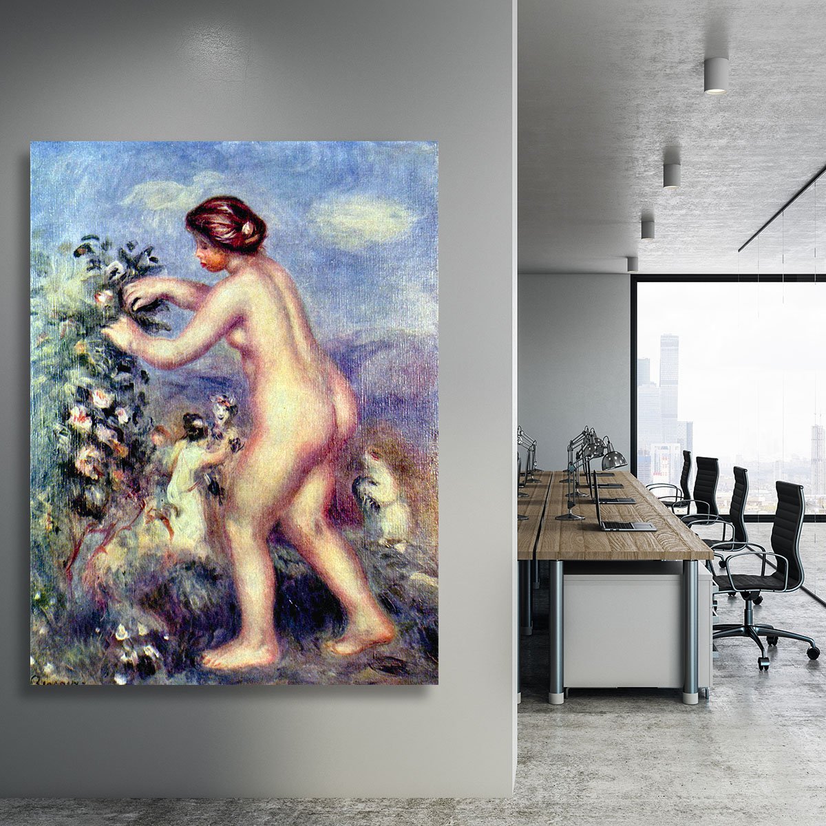 Ode to flower after Anakreon by Renoir Canvas Print or Poster