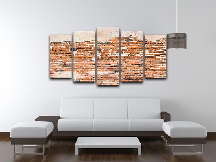 Old brick wall texture 5 Split Panel Canvas - Canvas Art Rocks - 3