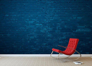 Old dark blue Wall Mural Wallpaper - Canvas Art Rocks - 2