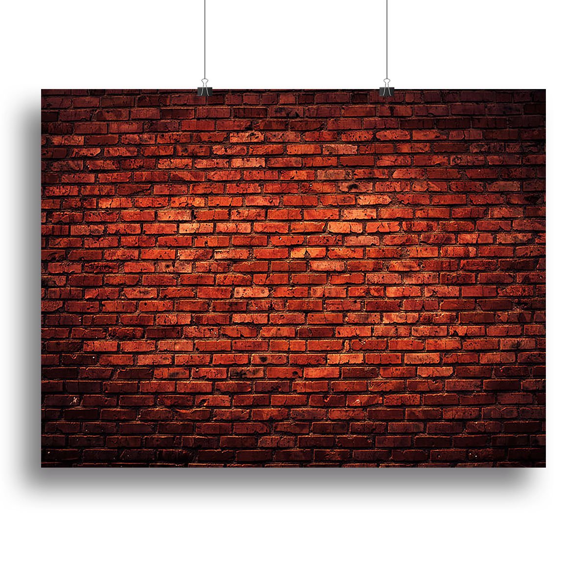Old grunge brick Canvas Print or Poster