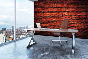 Old grunge brick Wall Mural Wallpaper - Canvas Art Rocks - 3