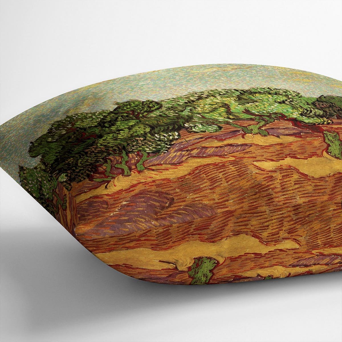 Olive Grove Pale Blue Sky by Van Gogh Throw Pillow