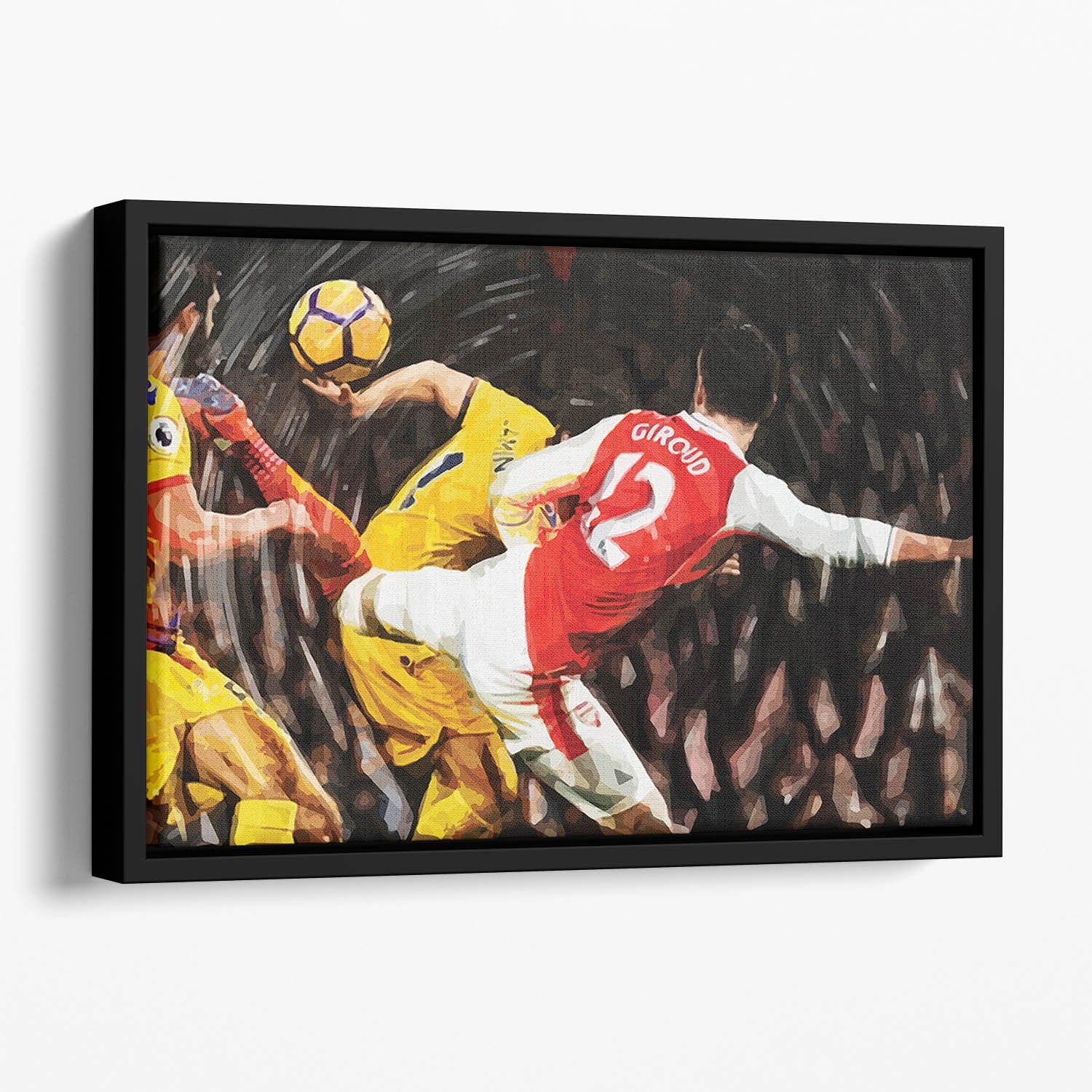 Olivier Giroud Scorpion Kick Floating Framed Canvas