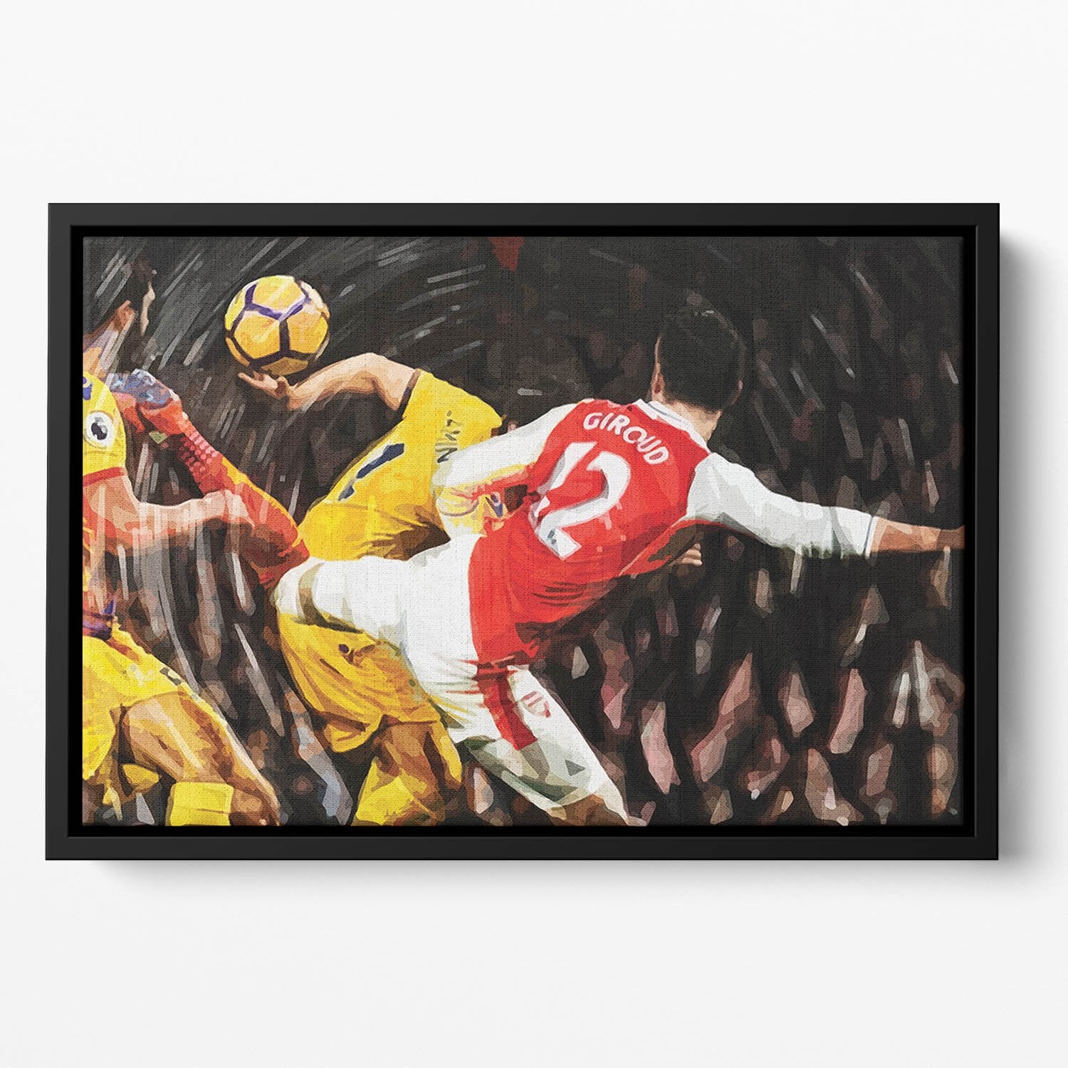 Olivier Giroud Scorpion Kick Floating Framed Canvas