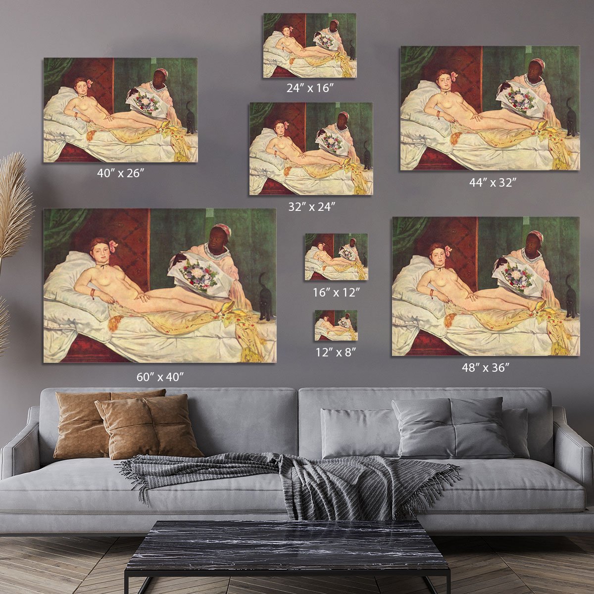 Olympia 1 by Manet Canvas Print or Poster