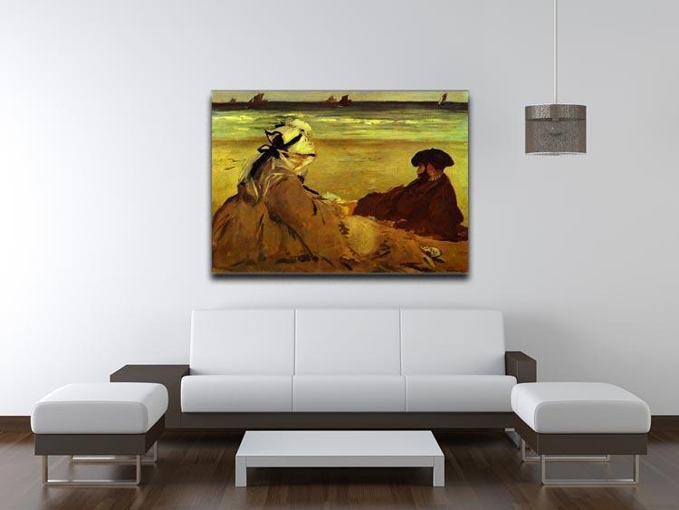 On the beach by Edouard Manet Canvas Print or Poster - Canvas Art Rocks - 4