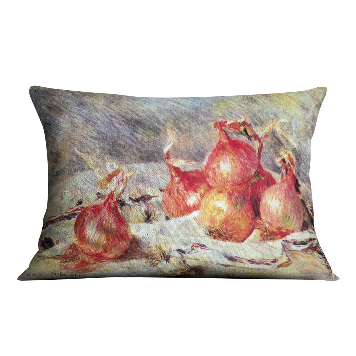 Onions by Renoir Throw Pillow