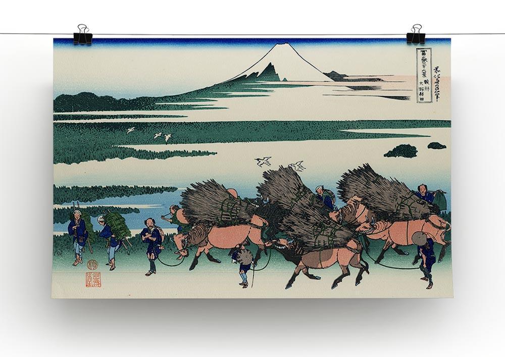 Ono Shindon in the Suraga province by Hokusai Canvas Print or Poster - Canvas Art Rocks - 2