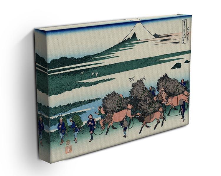 Ono Shindon in the Suraga province by Hokusai Canvas Print or Poster - Canvas Art Rocks - 3