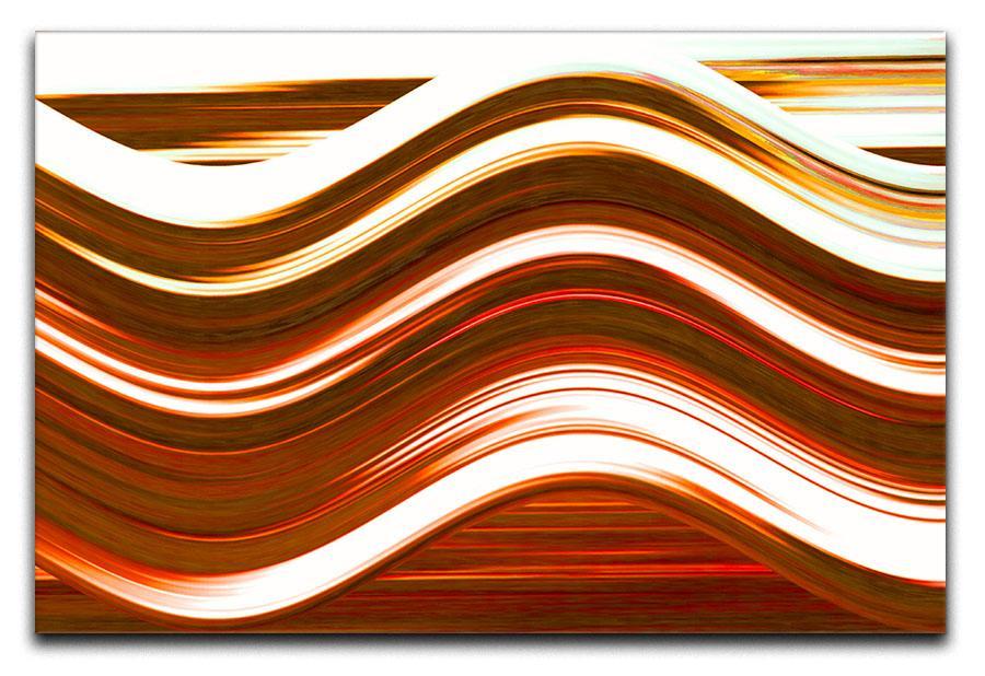 Orange Wave Canvas Print or Poster  - Canvas Art Rocks - 1