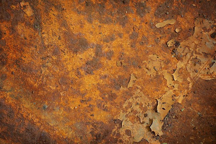 Orange rust grunge abstract Wall Mural Wallpaper