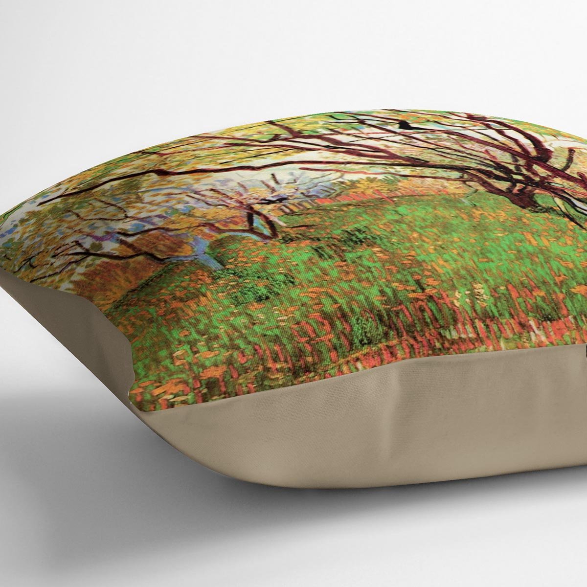 Orchard in Blossom by Van Gogh Throw Pillow
