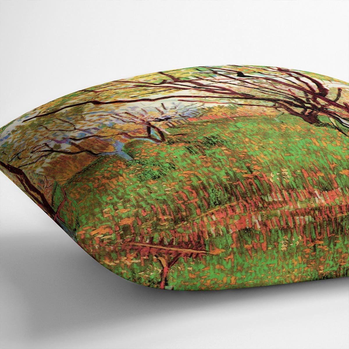 Orchard in Blossom by Van Gogh Throw Pillow