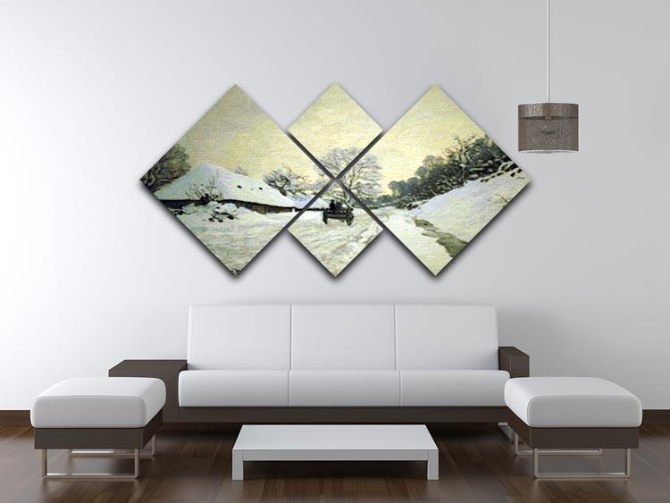 Orsay Brut By Manet 4 Square Multi Panel Canvas - Canvas Art Rocks - 3