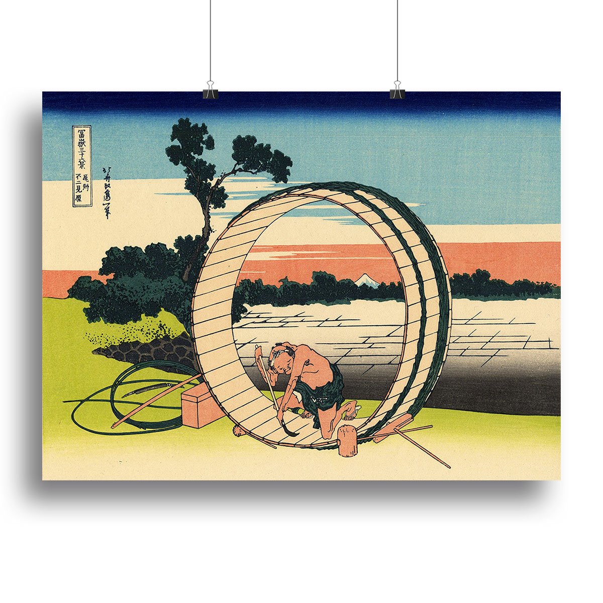 Owari province by Hokusai Canvas Print or Poster