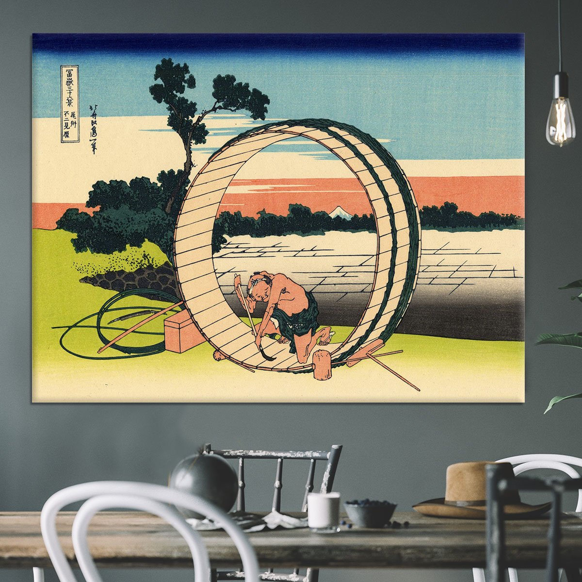 Owari province by Hokusai Canvas Print or Poster