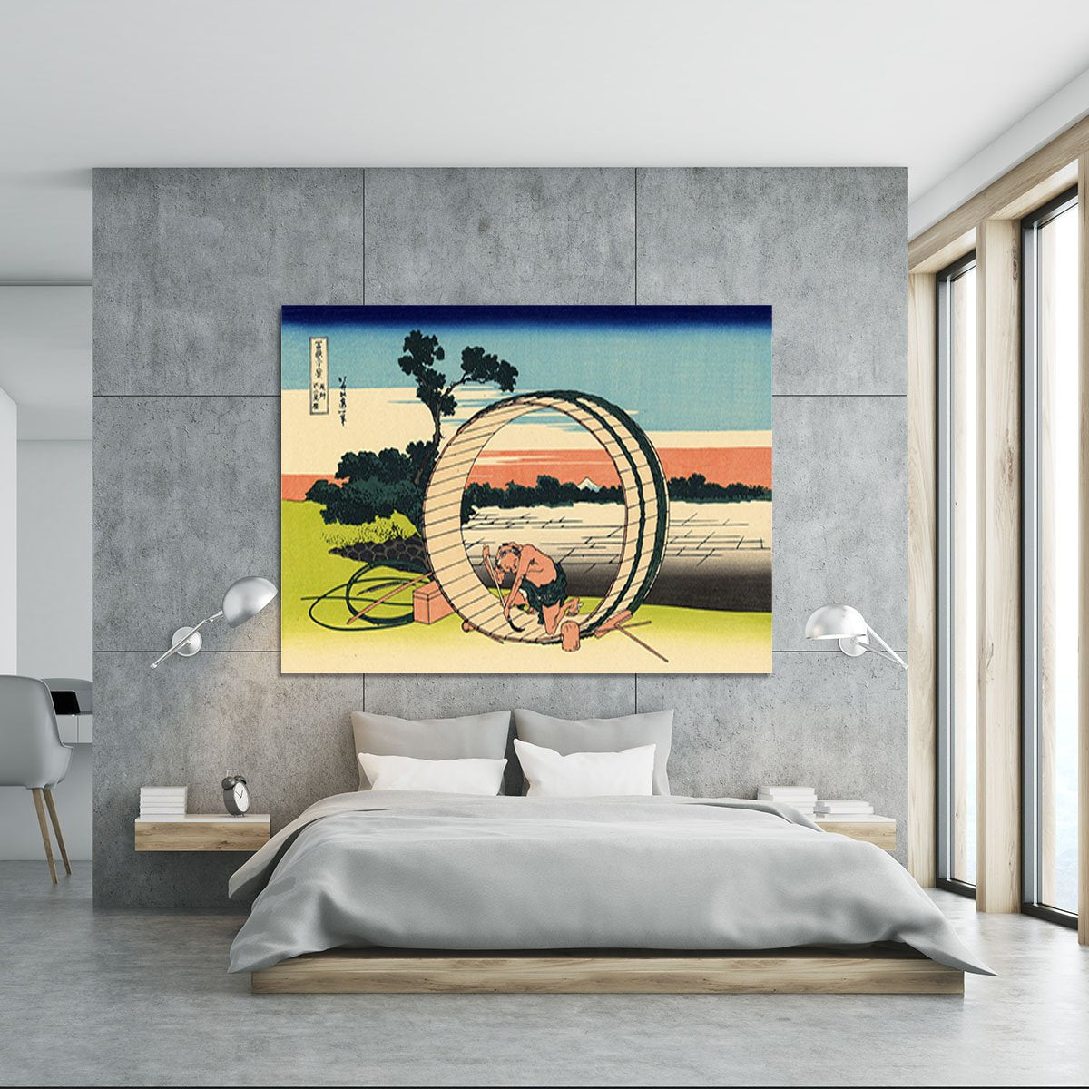 Owari province by Hokusai Canvas Print or Poster