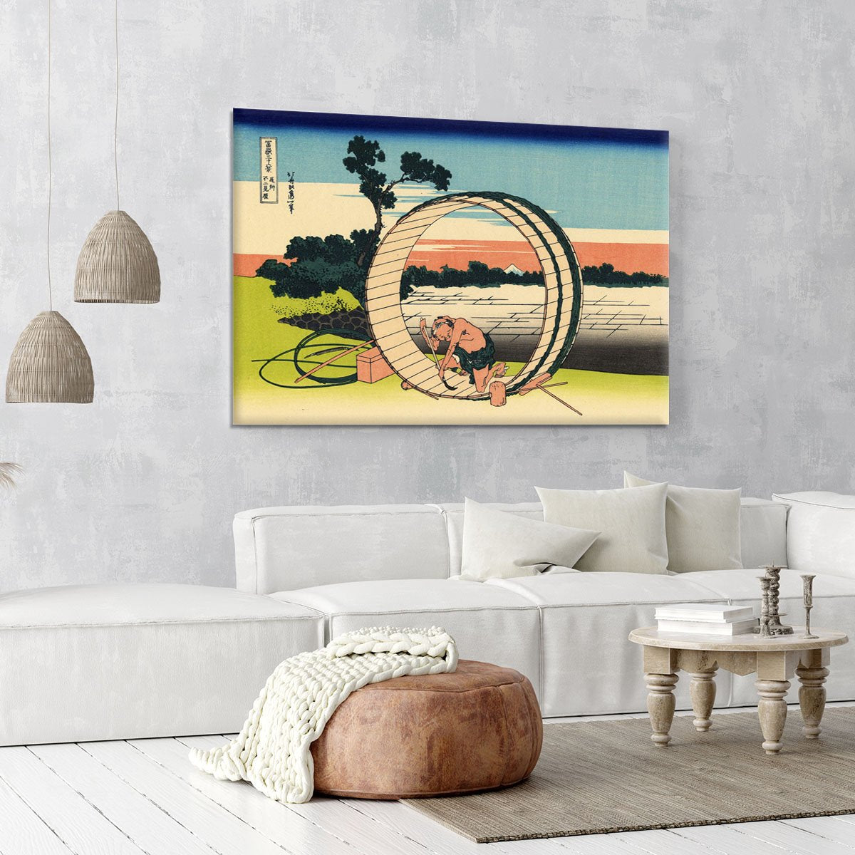 Owari province by Hokusai Canvas Print or Poster