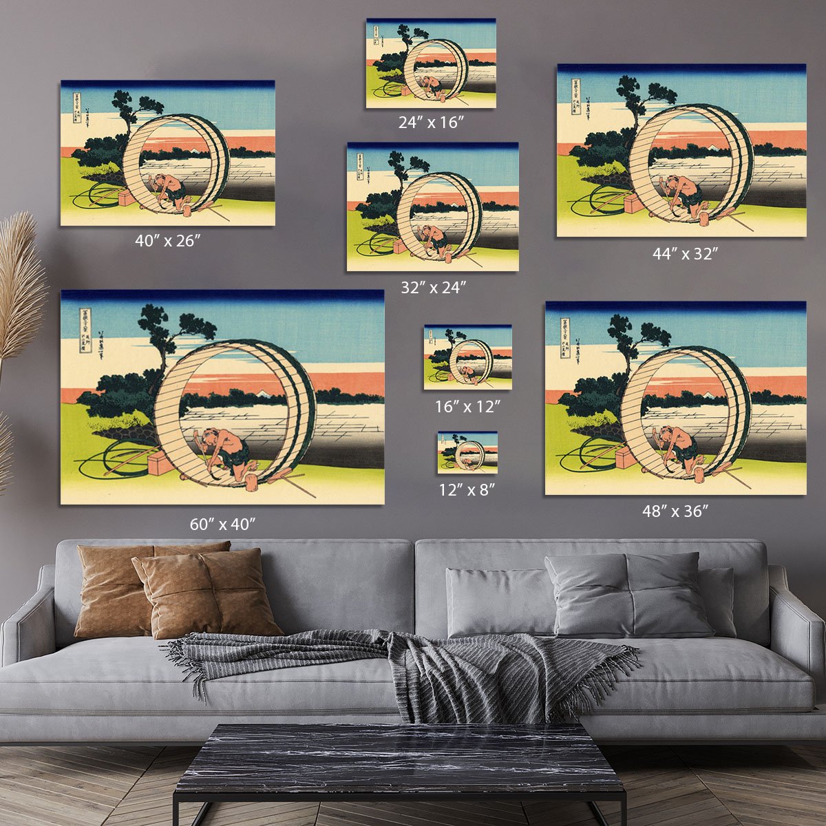 Owari province by Hokusai Canvas Print or Poster