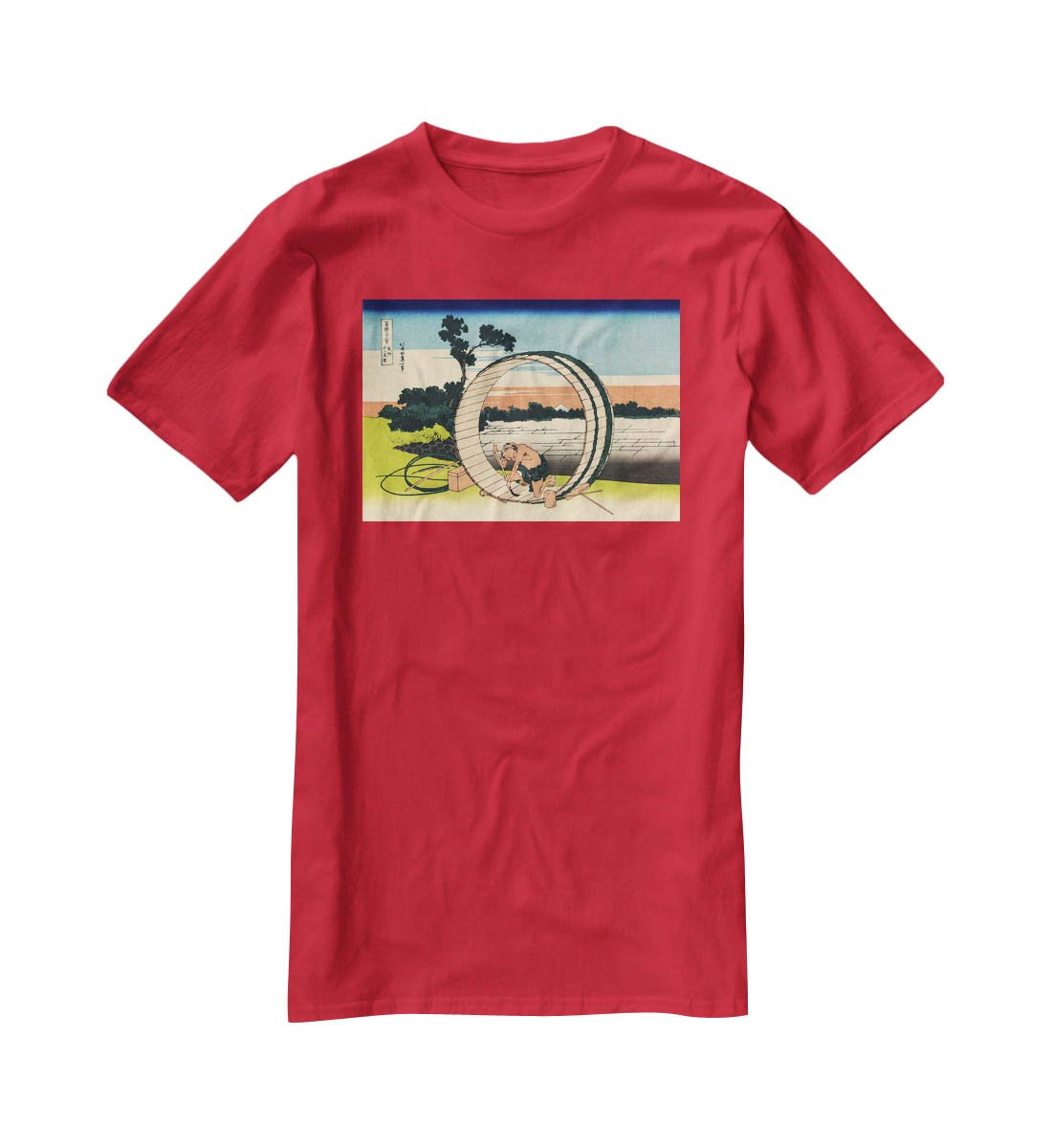 Owari province by Hokusai T-Shirt - Canvas Art Rocks - 4
