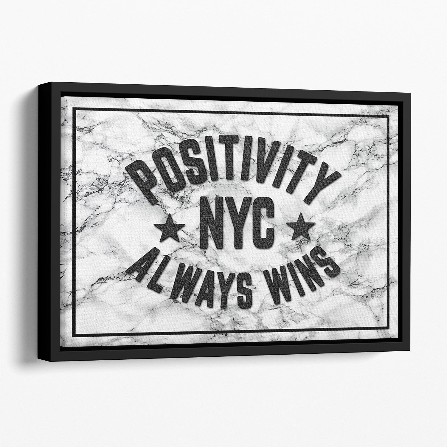 Positivity Marble Canvas