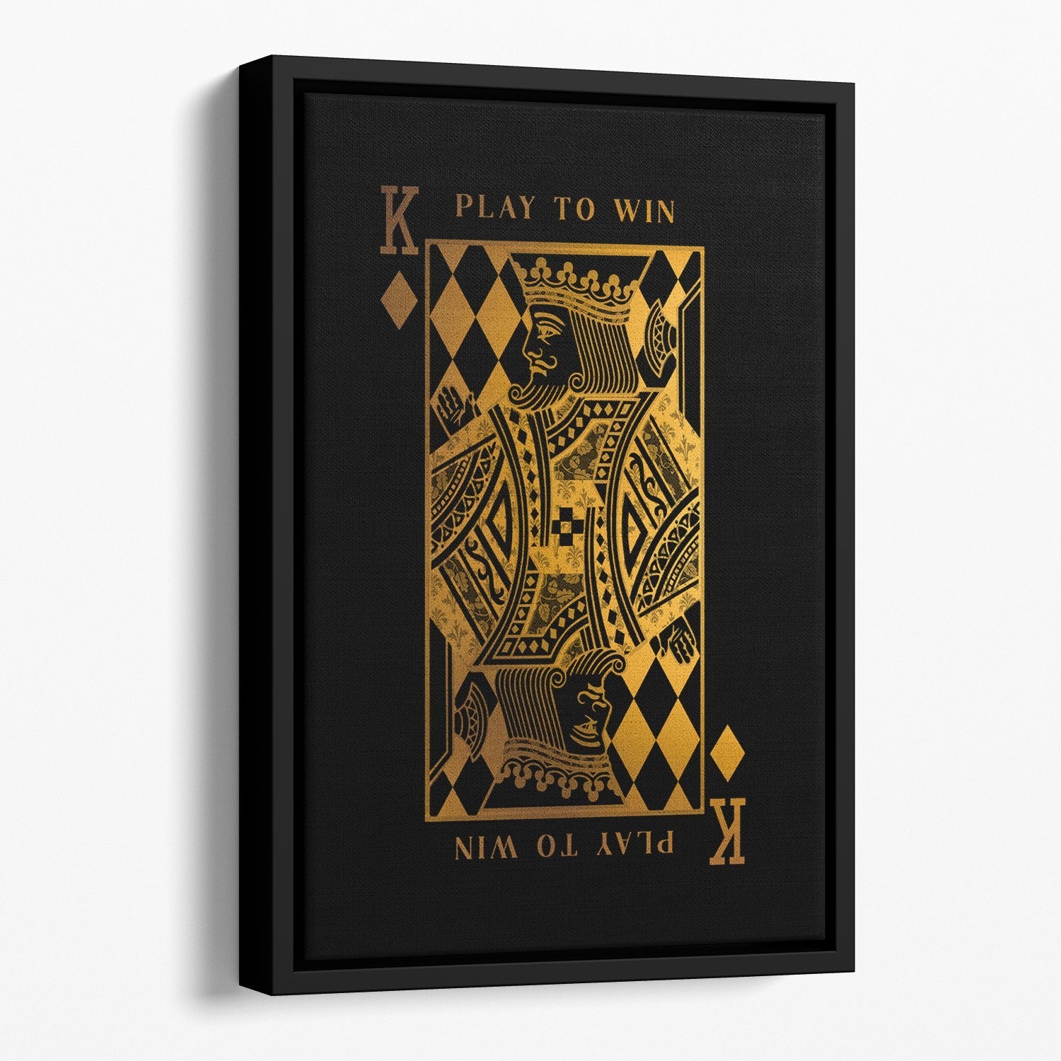 King Playing Card Canvas