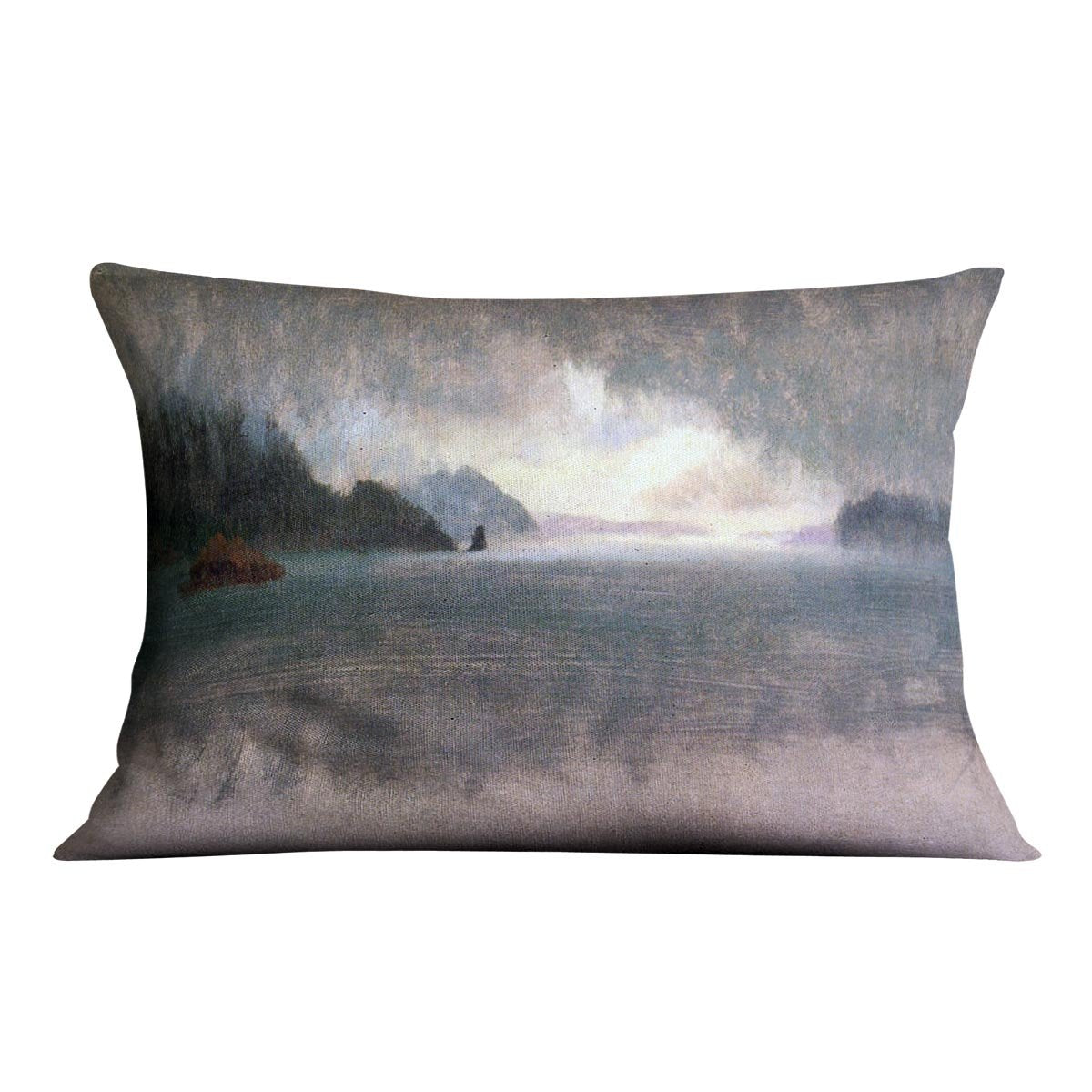 Pacific Northwest by Bierstadt Cushion - Canvas Art Rocks - 4