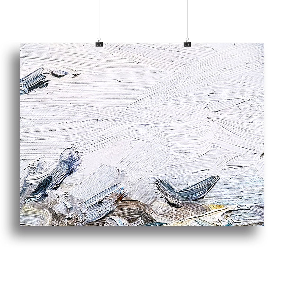 Painted canvas texture Canvas Print or Poster