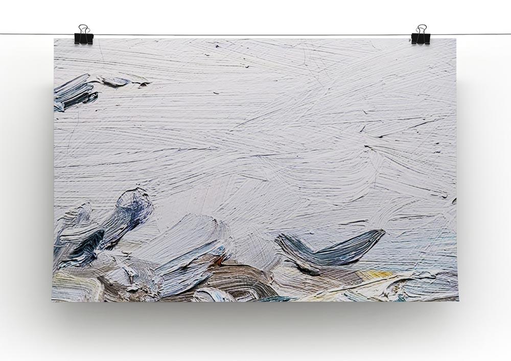 Painted canvas texture Canvas Print or Poster - Canvas Art Rocks - 2