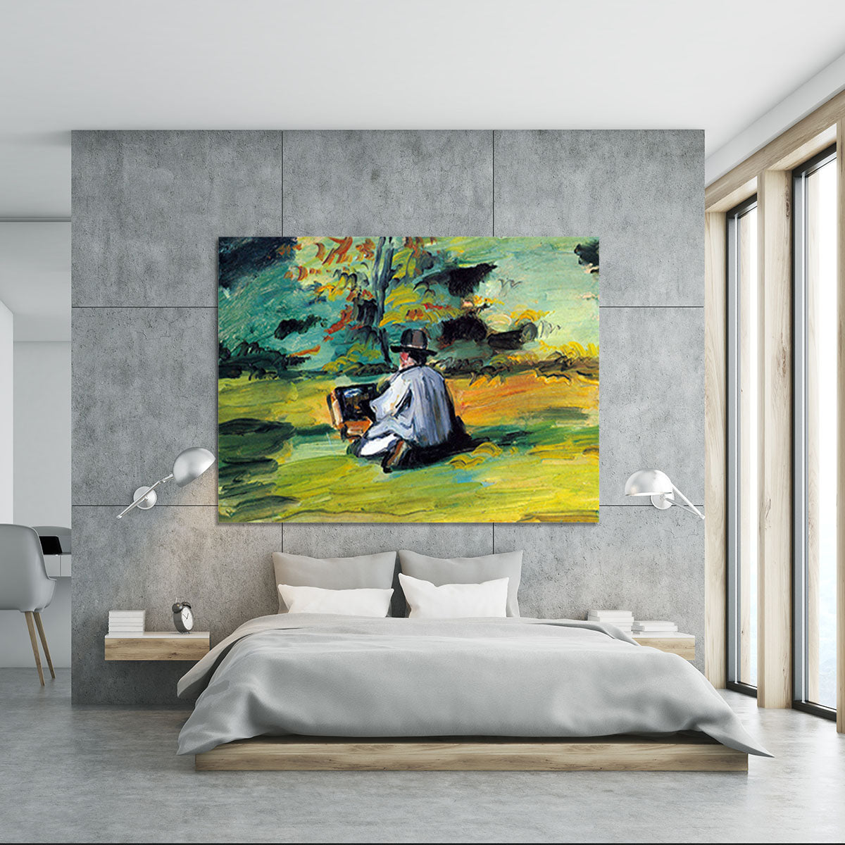 Painter at Work by Cezanne Canvas Print or Poster - Canvas Art Rocks - 5