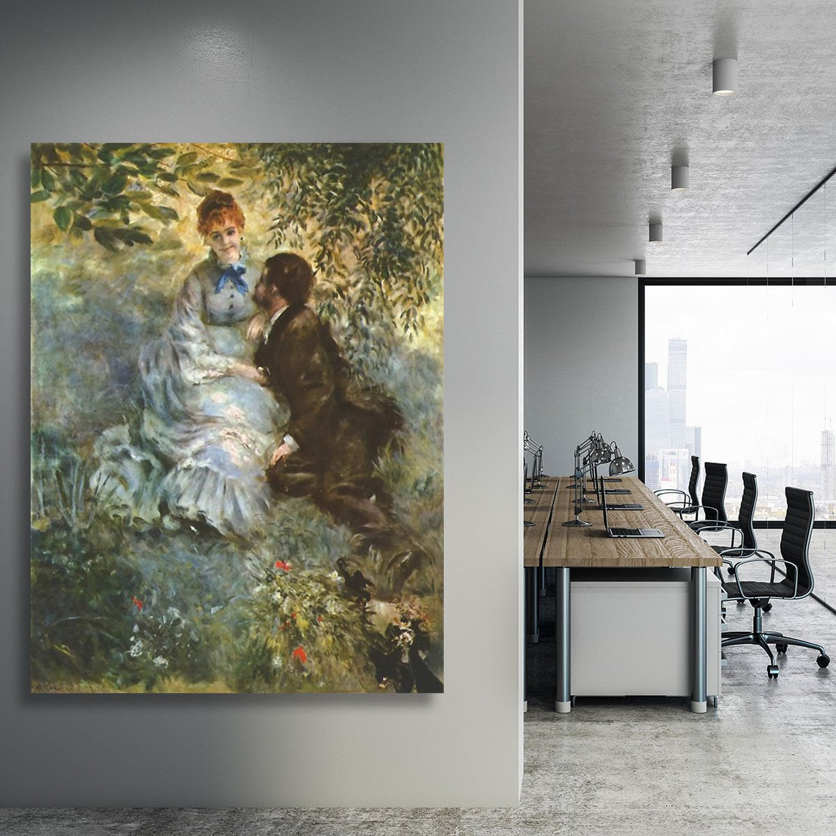 Pair of Lovers by Renoir Canvas Print or Poster