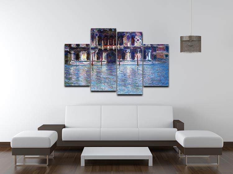 Palazzo 2 by Monet 4 Split Panel Canvas - Canvas Art Rocks - 3