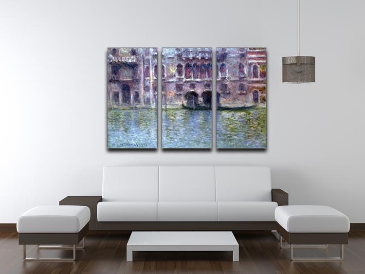 Palazzo da Mula Venice by Monet Split Panel Canvas Print - Canvas Art Rocks - 4