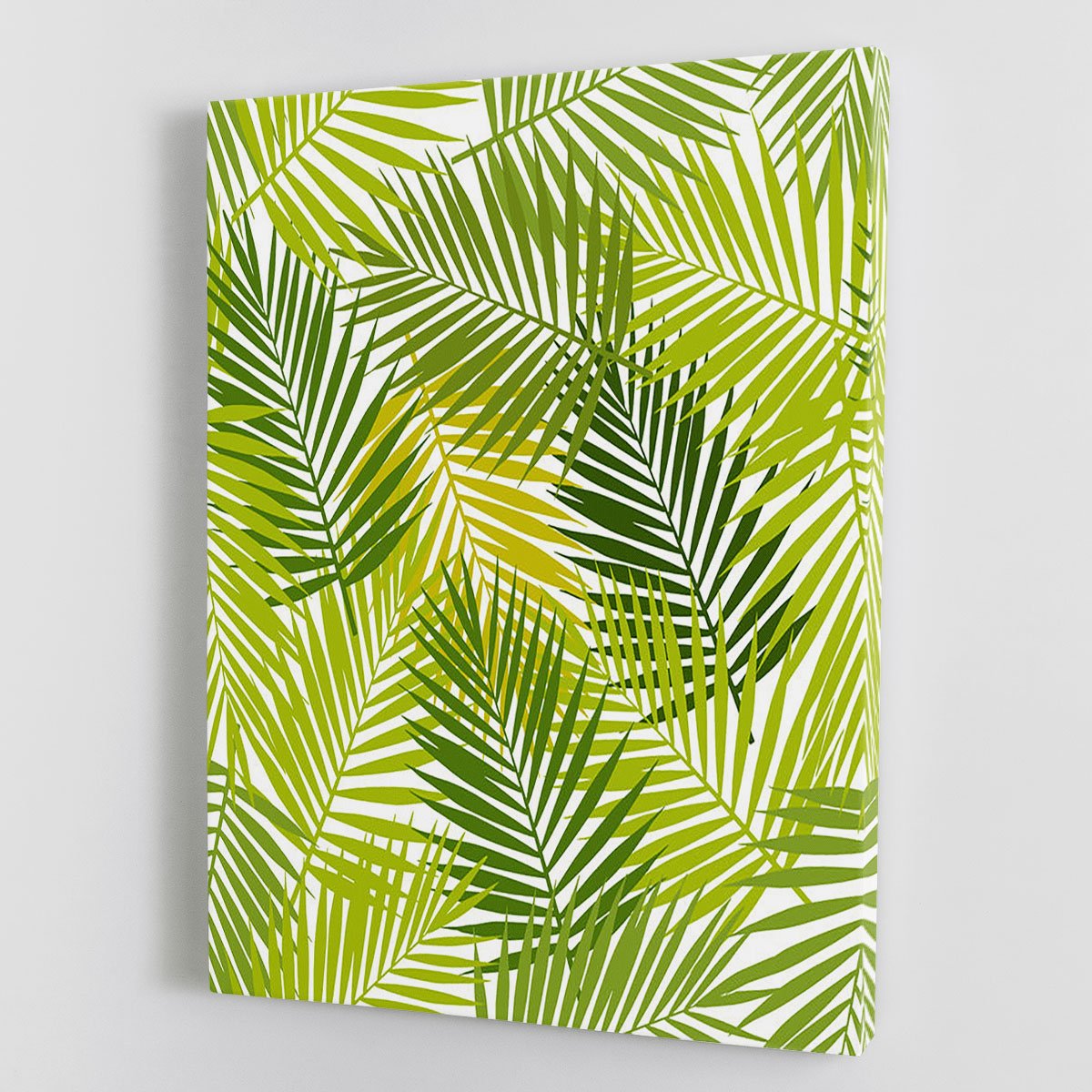 Palm leaf silhouettes seamless Canvas Print or Poster