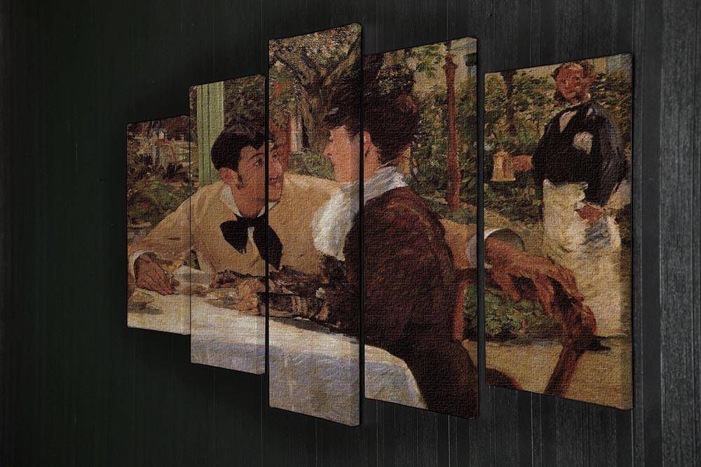 Pare Lathuille by Manet 5 Split Panel Canvas - Canvas Art Rocks - 2