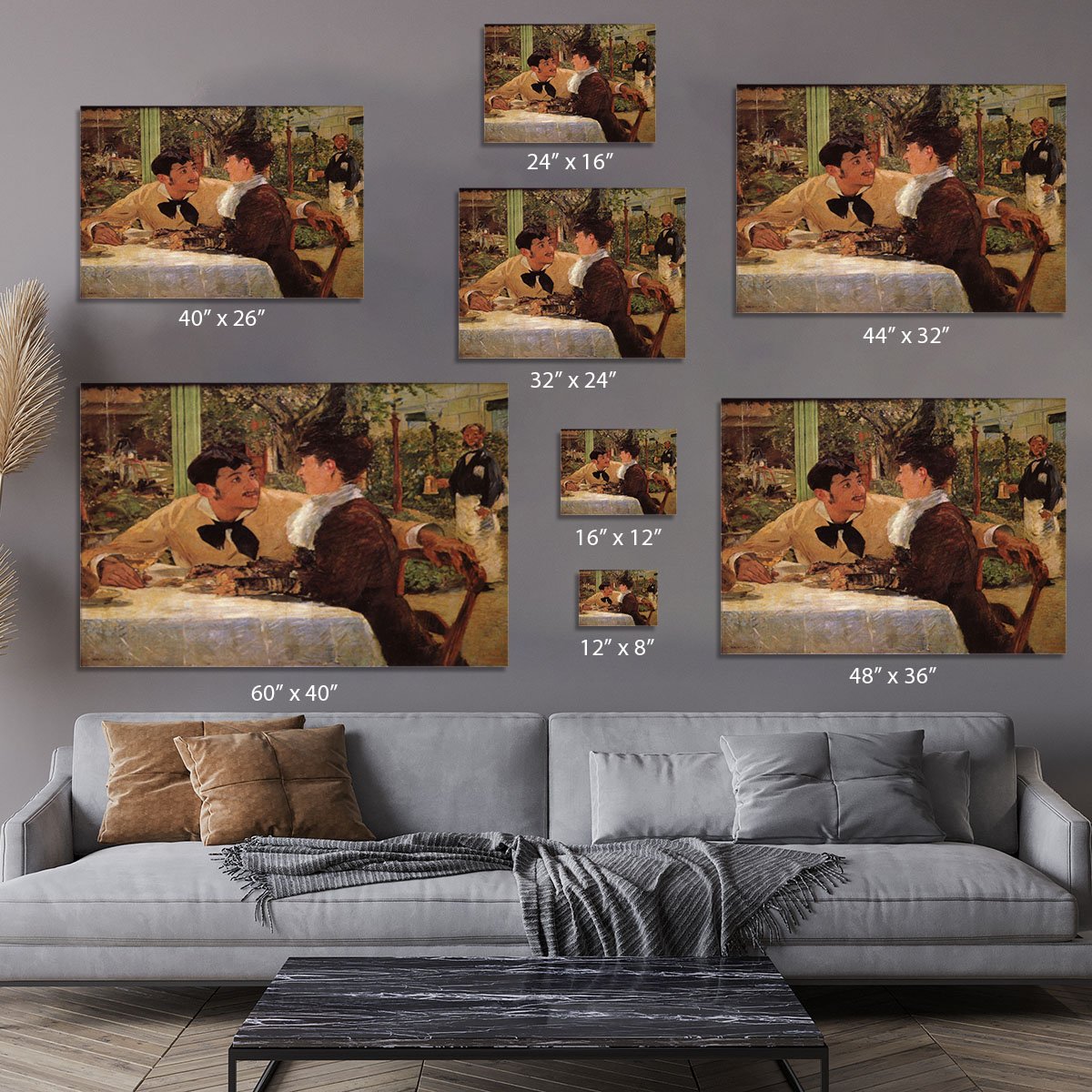 Pare Lathuille by Manet Canvas Print or Poster