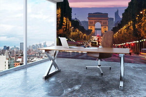 Paris Champs Elysees at night Wall Mural Wallpaper - Canvas Art Rocks - 3