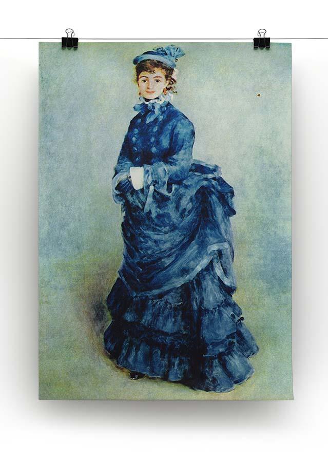 Paris girl the lady in blue by Renoir Canvas Print or Poster - Canvas Art Rocks - 2