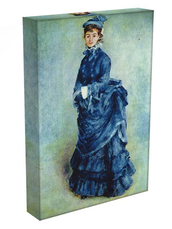 Paris girl the lady in blue by Renoir Canvas Print or Poster - Canvas Art Rocks - 3