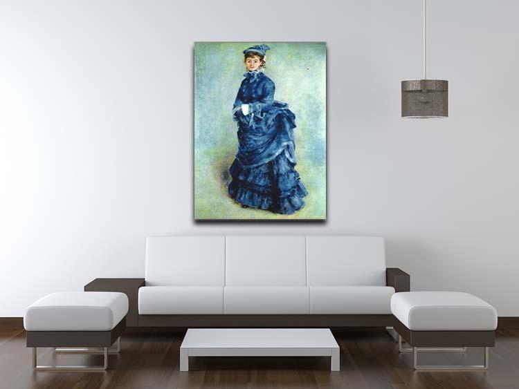 Paris girl the lady in blue by Renoir Canvas Print or Poster - Canvas Art Rocks - 4