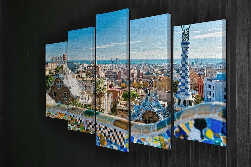 Park Guell 5 Split Panel Canvas  - Canvas Art Rocks - 2