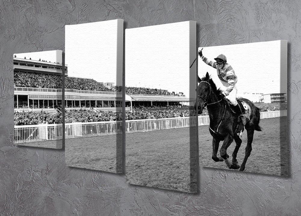 Party Politics romps home in the Grand National 4 Split Panel Canvas - Canvas Art Rocks - 2